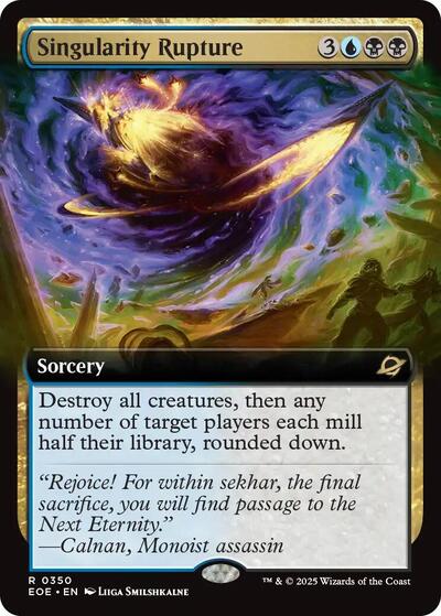 Singularity Rupture (Extended Art) (Edge of Eternities) Near Mint Foil