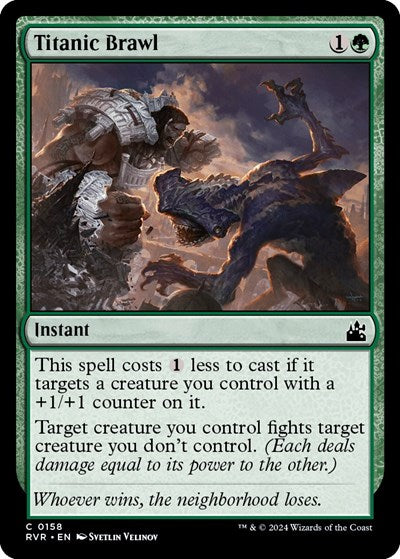 Titanic Brawl (Ravnica Remastered) Near Mint Foil