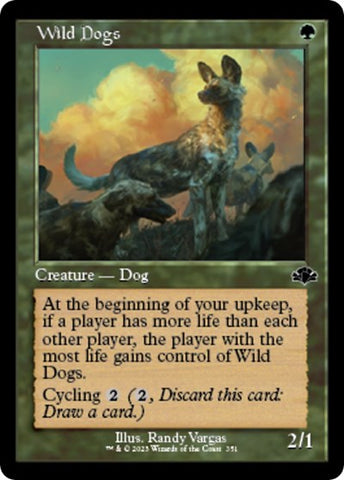 Wild Dogs (Retro Frame) (Dominaria Remastered) Near Mint