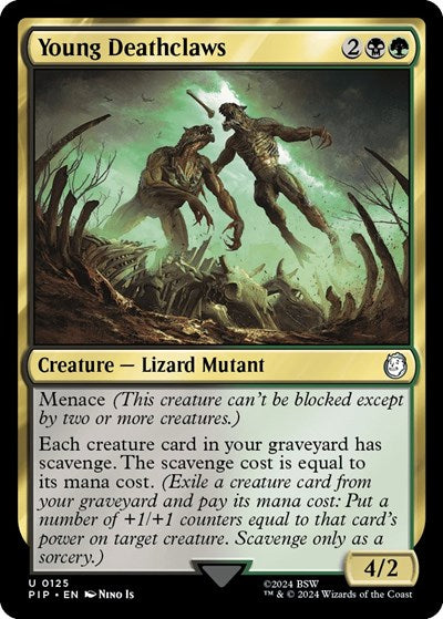 Young Deathclaws (Universes Beyond: Fallout) Light Play Foil