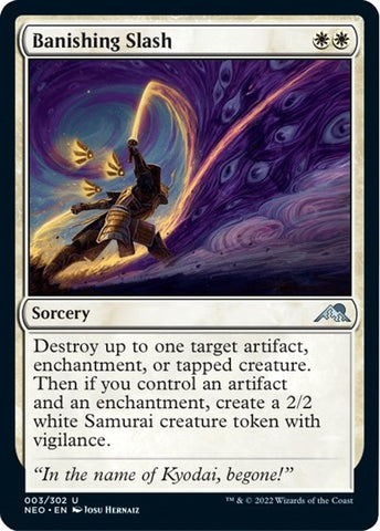 Banishing Slash (Kamigawa: Neon Dynasty) Near Mint Foil