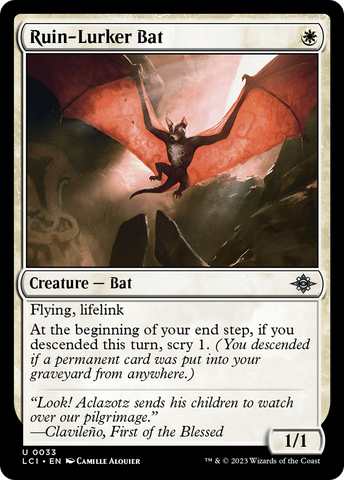 Ruin-Lurker Bat [The Lost Caverns of Ixalan]