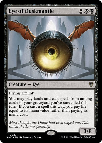 Eye of Duskmantle (Commander: Murders at Karlov Manor) Near Mint