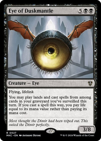 Eye of Duskmantle (Commander: Murders at Karlov Manor) Near Mint