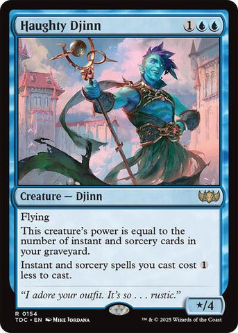 Haughty Djinn (Commander: Tarkir: Dragonstorm) Near Mint