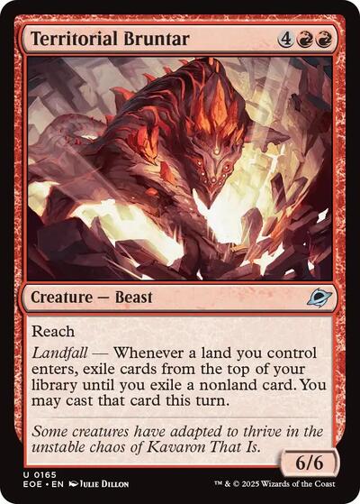 Territorial Bruntar (Edge of Eternities) Near Mint Foil