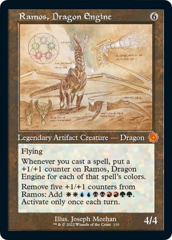Ramos, Dragon Engine (Schematic) (The Brothers' War: Retro Frame Artifacts) Near Mint