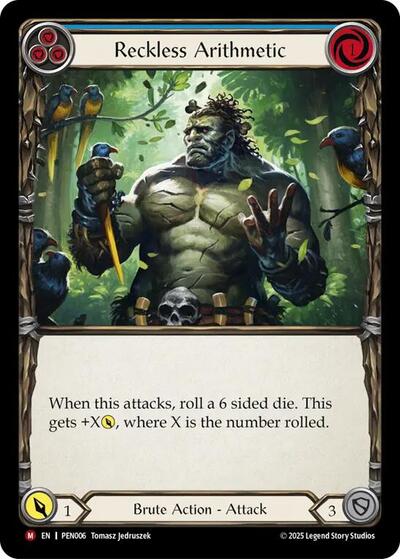 Reckless Arithmetic (Blue) (Compendium of Rathe) Near Mint Foil