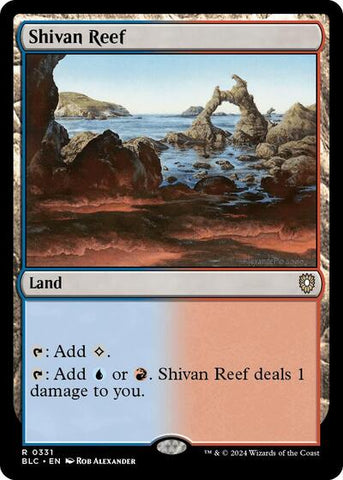 Shivan Reef (Commander: Bloomburrow) Near Mint