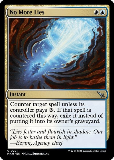 No More Lies (Murders at Karlov Manor) Near Mint Foil