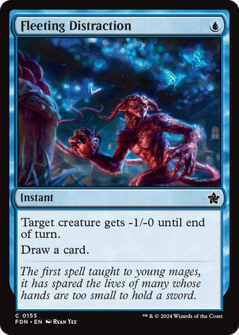 Fleeting Distraction (Foundations) Near Mint Foil