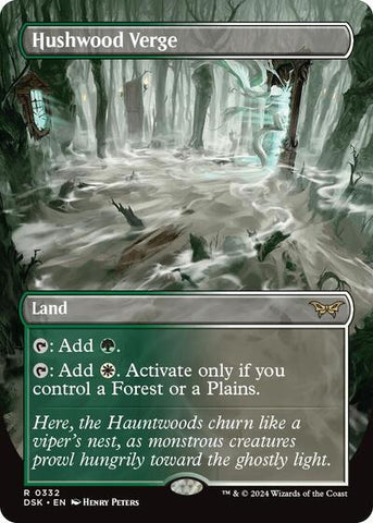 Hushwood Verge (Borderless) (Duskmourn: House of Horror) Near Mint