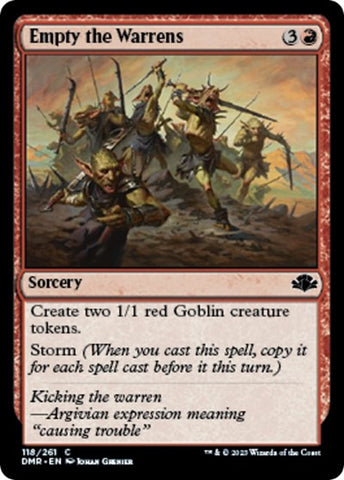 Empty the Warrens (Dominaria Remastered) Near Mint Foil