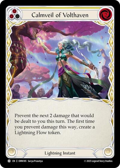 Calmveil Of Volthaven (Yellow) (Omens of the Third Age) Near Mint Foil