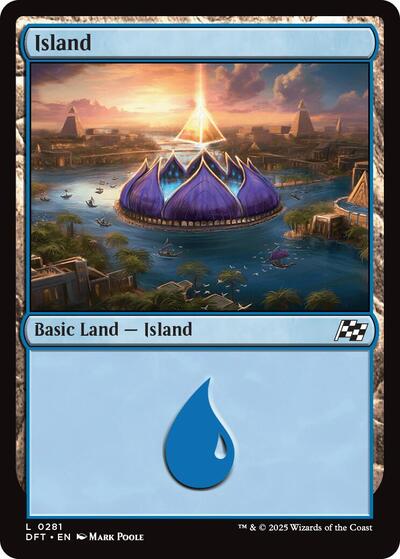 Island (0281) (Aetherdrift) Near Mint Foil