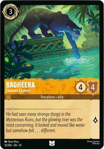 Bagheera - Cautious Explorer (Whispers in the Well) Near Mint Cold Foil