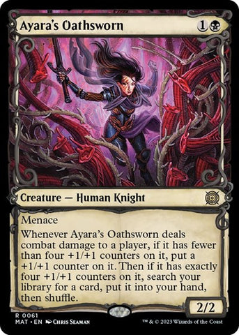 Ayara's Oathsworn (Showcase) (March of the Machine: The Aftermath) Near Mint