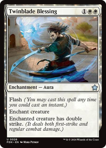 Twinblade Blessing (Foundations) Near Mint