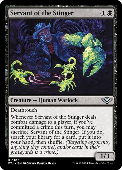 Servant of the Stinger (Outlaws of Thunder Junction) Near Mint Foil
