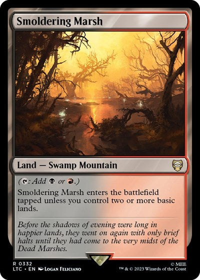 Smoldering Marsh (Commander: The Lord of the Rings: Tales of Middle-earth) Near Mint