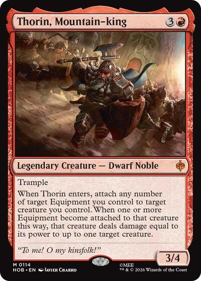 Thorin, Mountain-king (The Hobbit) Near Mint Foil