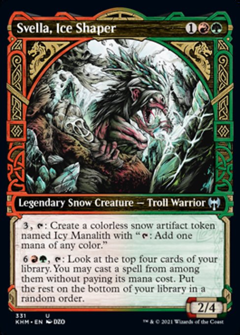 Svella, Ice Shaper (Showcase) (Kaldheim) Near Mint