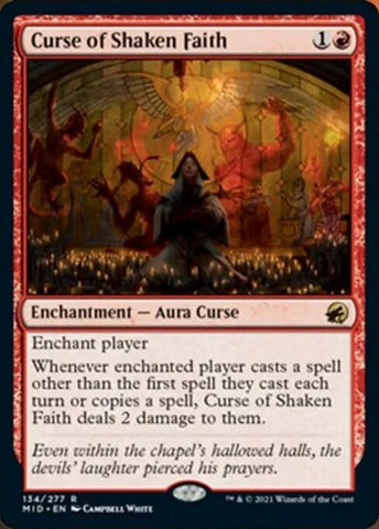 Curse of Shaken Faith (Innistrad: Midnight Hunt) Near Mint