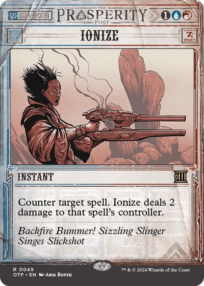 Ionize (Outlaws of Thunder Junction: Breaking News) Near Mint Foil