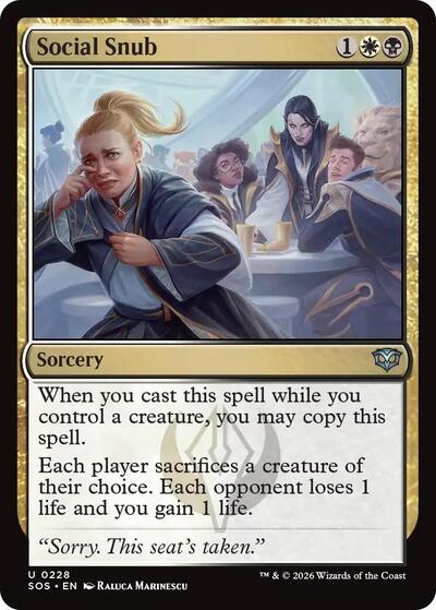 Social Snub (Secrets of Strixhaven) Near Mint Foil
