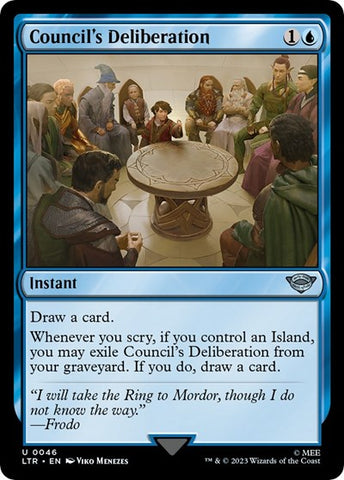 Council's Deliberation (Universes Beyond: The Lord of the Rings: Tales of Middle-earth) Near Mint Foil