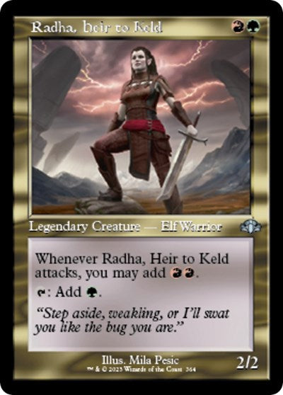 Radha, Heir to Keld (Retro Frame) (Dominaria Remastered) Light Play Foil