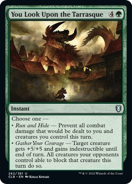 You Look Upon the Tarrasque (Commander Legends: Battle for Baldur's Gate) Near Mint