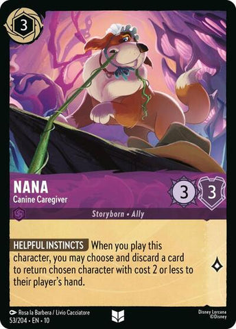 Nana - Canine Caregiver (Whispers in the Well) Near Mint Cold Foil