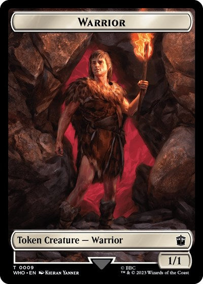 Warrior / Treasure (0029) Double-Sided Token (Universes Beyond: Doctor Who) Near Mint Foil