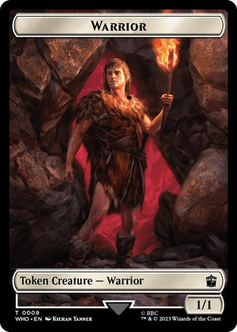 Warrior / Treasure (0029) Double-Sided Token (Universes Beyond: Doctor Who) Near Mint Foil