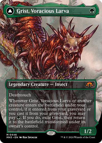 Grist, Voracious Larva (Borderless) (Modern Horizons 3) Near Mint