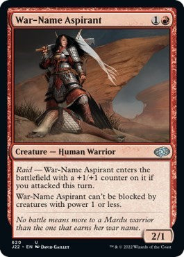 War-Name Aspirant (Jumpstart 2022) Near Mint