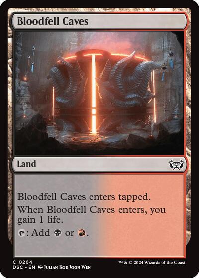 Bloodfell Caves (Commander: Duskmourn: House of Horror) Near Mint