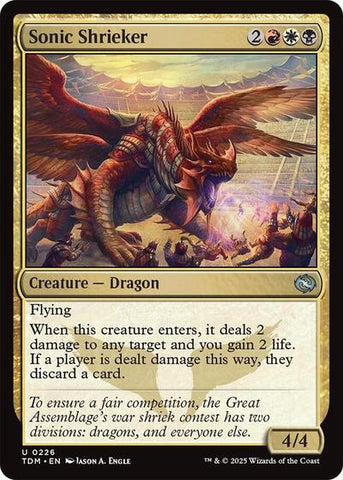 Sonic Shrieker (Tarkir: Dragonstorm) Near Mint