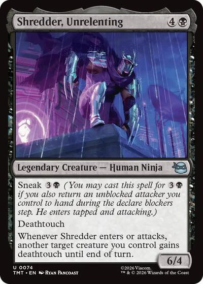 Shredder, Unrelenting (Teenage Mutant Ninja Turtles) Near Mint