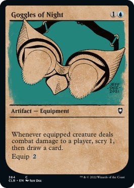 Goggles of Night (Showcase) (Commander Legends: Battle for Baldur's Gate) Near Mint Foil