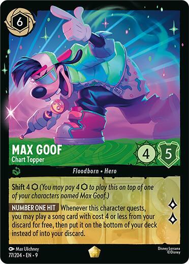 Max Goof - Chart Topper (Fabled) Near Mint Cold Foil