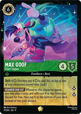 Max Goof - Chart Topper (Fabled) Near Mint Cold Foil
