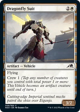Dragonfly Suit (Kamigawa: Neon Dynasty) Near Mint Foil
