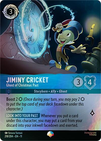 Jiminy Cricket - Ghost of Christmas Past (Epic) (Winterspell) Near Mint Holofoil