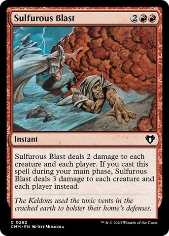 Sulfurous Blast (Commander Masters) Near Mint Foil