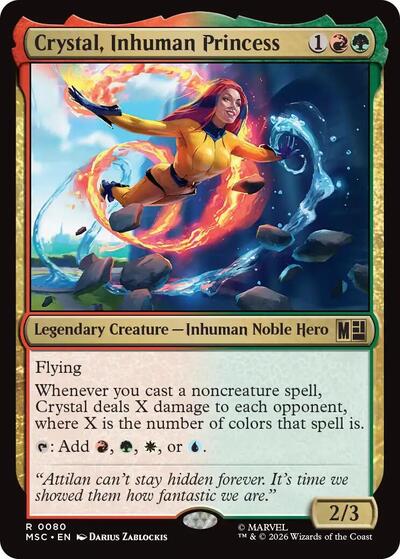 Crystal, Inhuman Princess (Surge Foil) (Commander: Marvel Super Heroes) Near Mint Foil