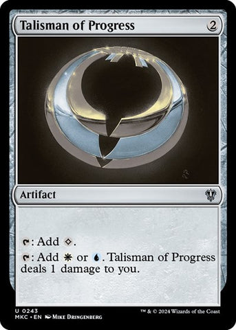 Talisman of Progress (Commander: Murders at Karlov Manor) Near Mint