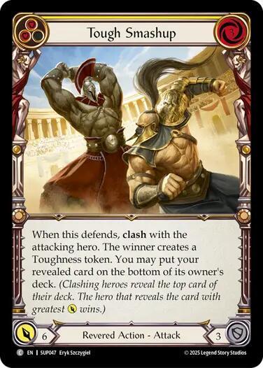 Tough Smashup (Yellow) (Super Slam) Near Mint Foil