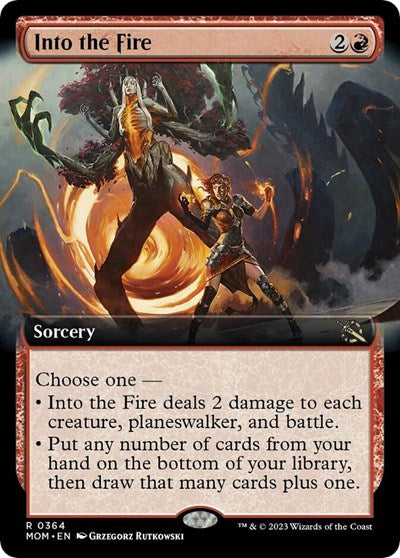 Into the Fire (Extended Art) (March of the Machine) Near Mint